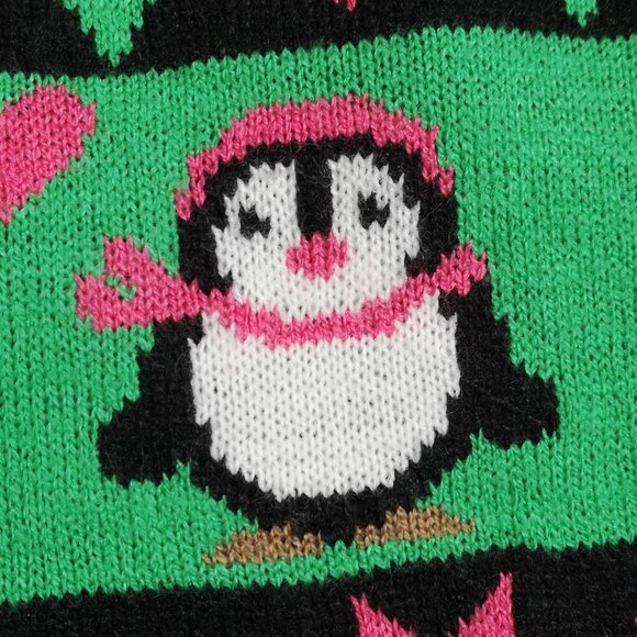 Happy Holidays Urban Heritage Ladies Size Large Bah Humbug Festive Sweater - Picture 7 of 12